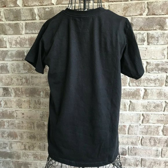 Quail Hollow Irish Tee top Medium Black Shamrock Celtic Knot Crystal Acc… - Picture 5 of 6